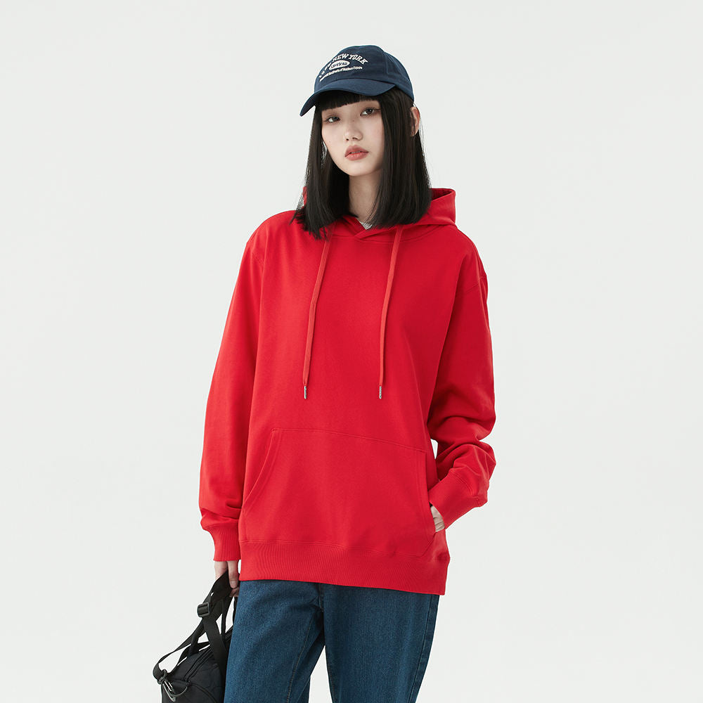 Pullover Hoodie with Custom Logo Drop Shoulder