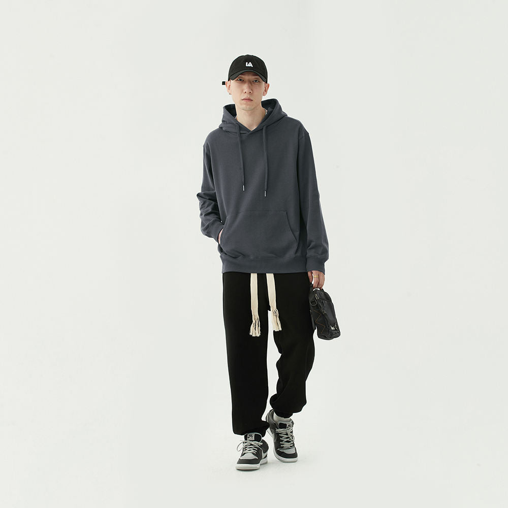 Pullover Hoodie with Custom Logo Drop Shoulder